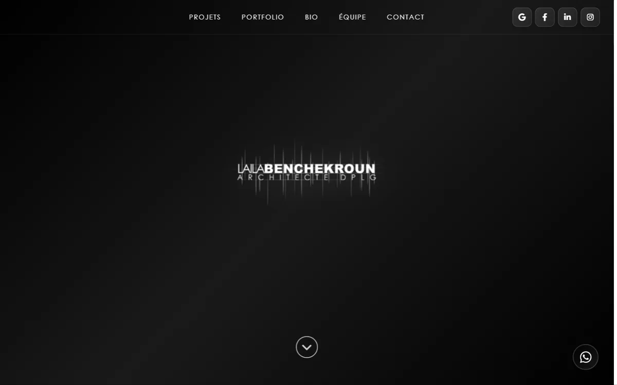 Site Laila Benchekroun réalisé par VSF Agency
