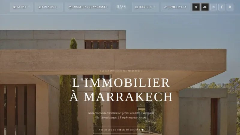 Site de BAYS Immobilier réalisé par VSF Agency