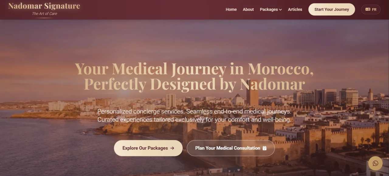 Nadomar Signature concierge médical Maroc