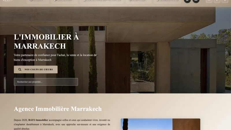 Bays Immobilier — plateforme immobilière hébergée par VSF Agency