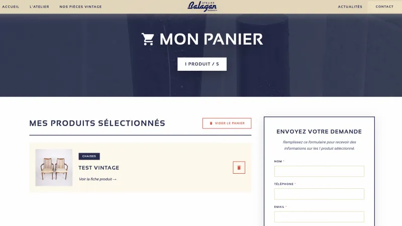 Atelier Balagan — boutique e-commerce hébergée par VSF Agency